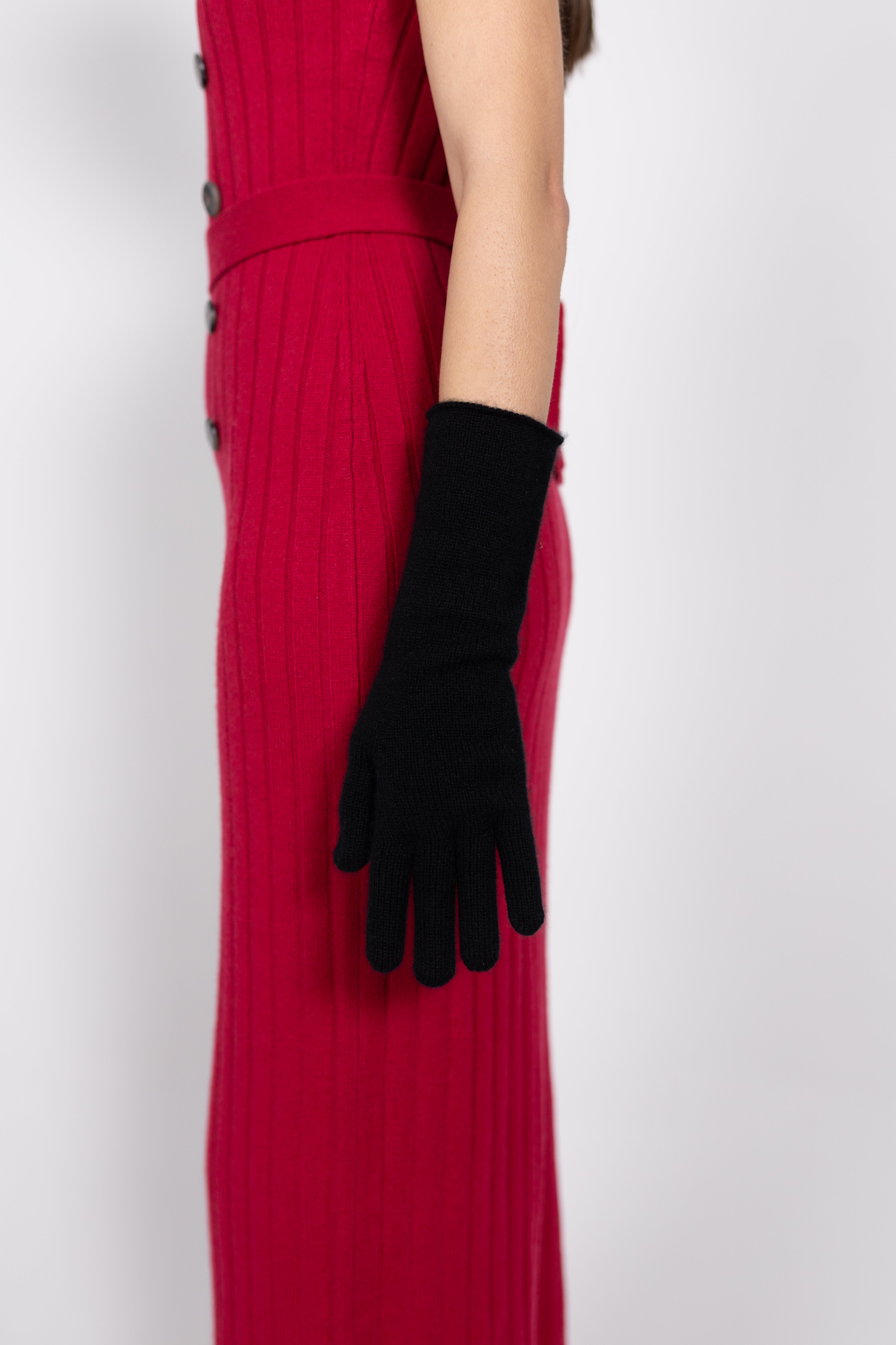 Tonot's Black Long Gloves