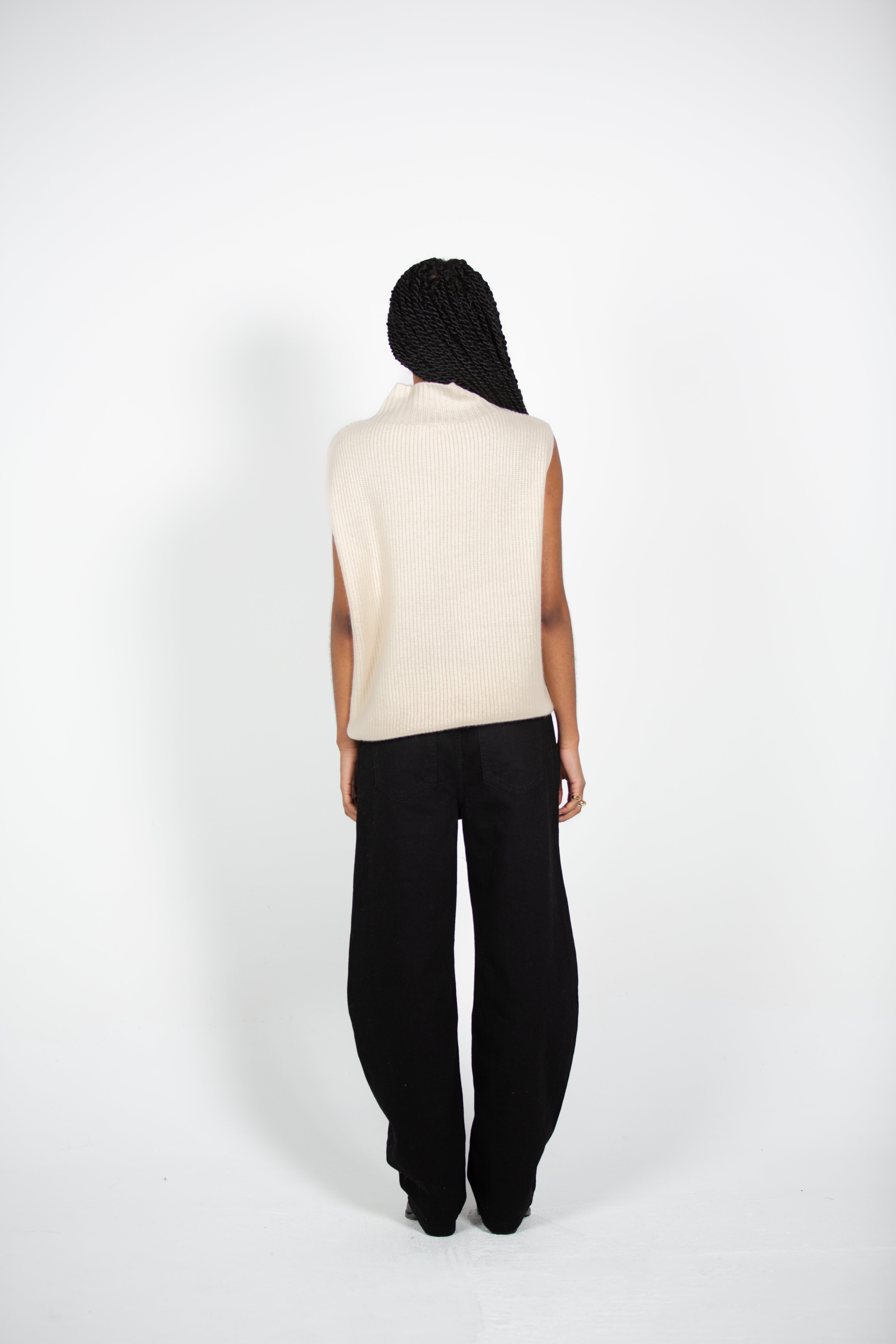 Zuzu's Ribbed Sleeveless Knit Top