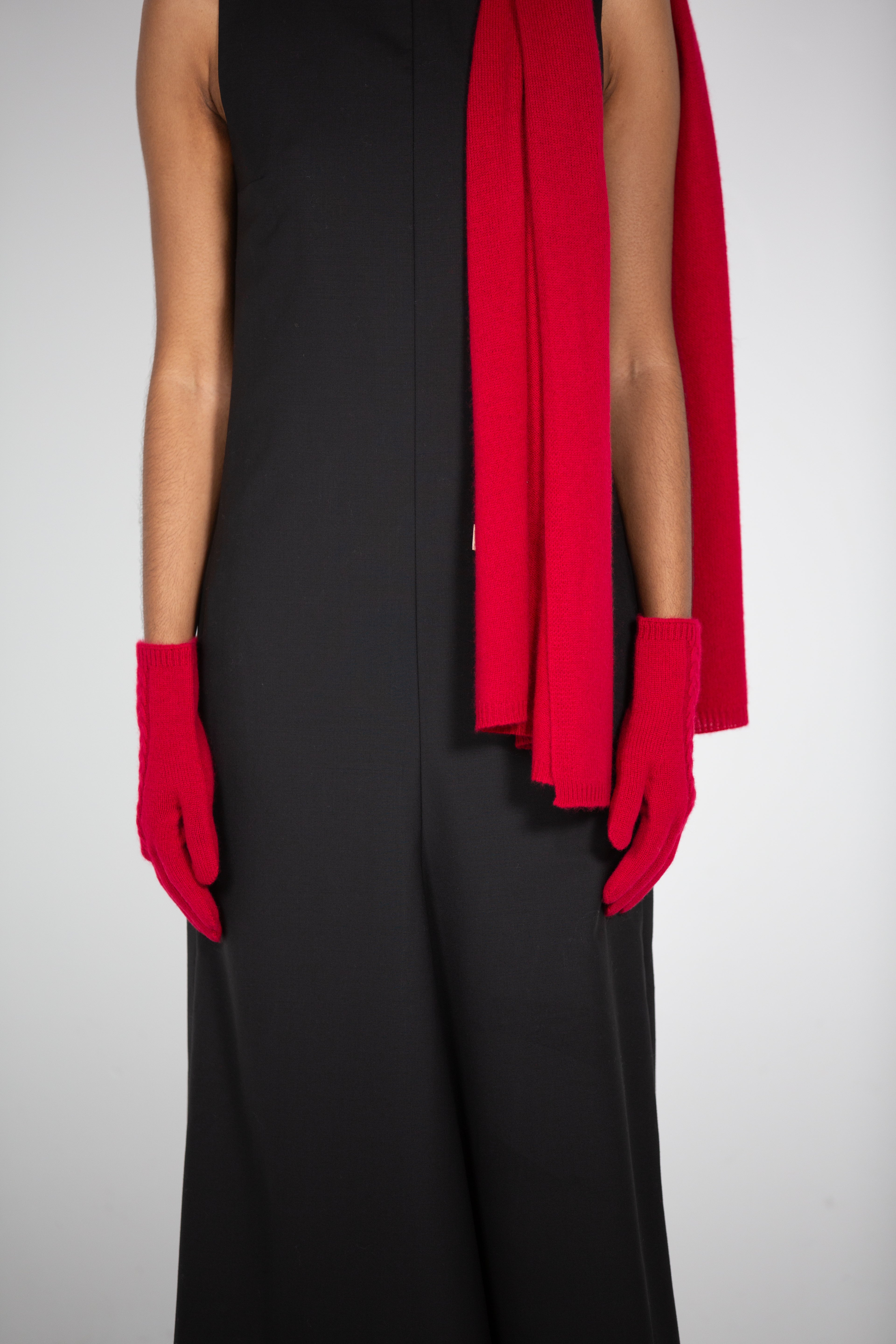 Red Cashmere Gloves
