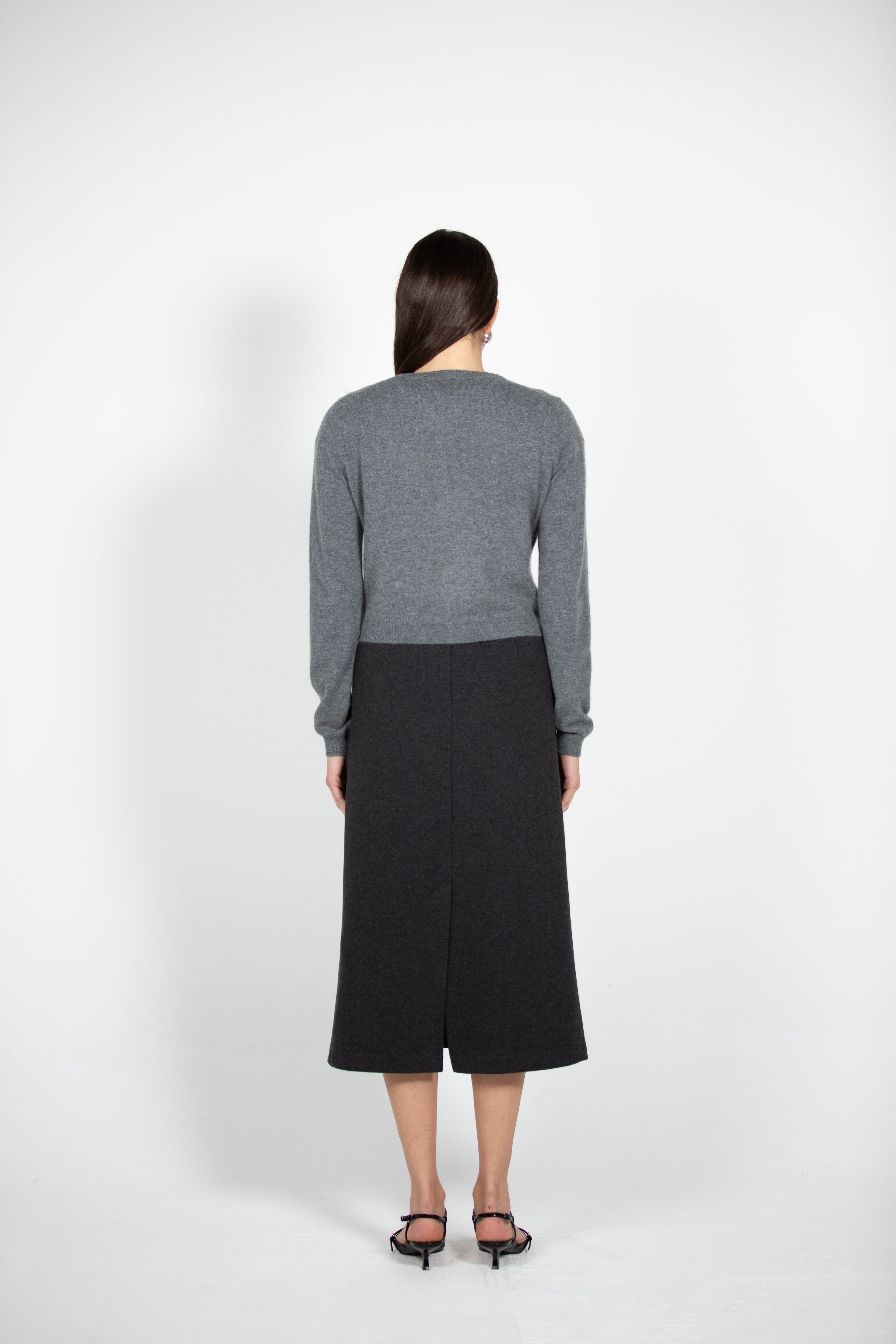 Calin's Grey Button Up Jumper