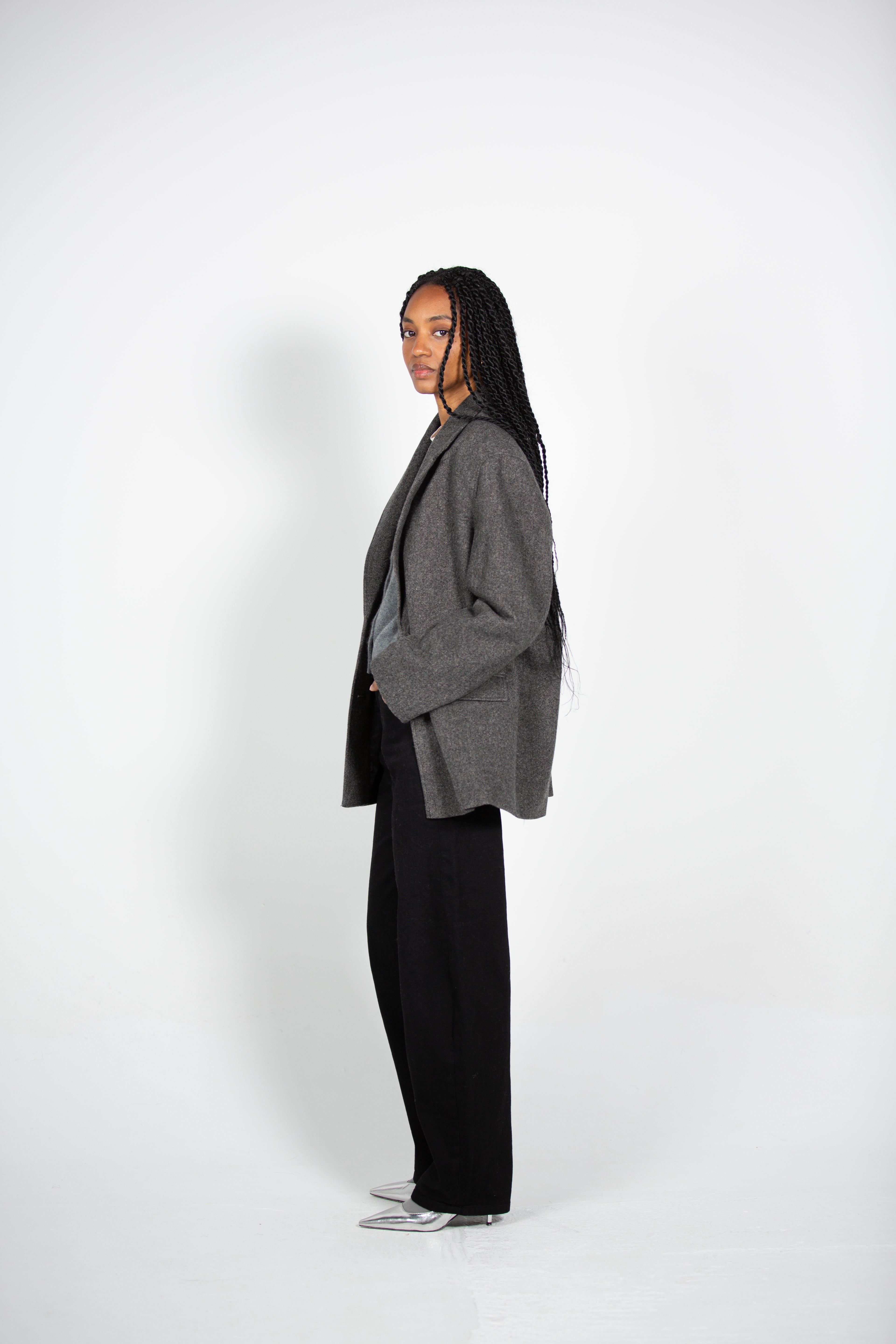 Noemi's Grey Blazer